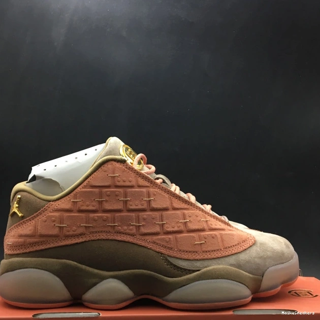 MaikeSneakers Stone Air 13 AT3102-200 Canteen-Terra Sepia Jordan Low Blush CLOT x 0803